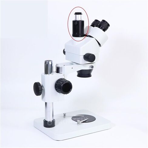 Industrial Telescope Lens, 33mm Stereo Trinocular Microscope Camera Adapter 25mm C Mount Industrial Digital Video Microscopio Aadapter Tube in Saudi Arabia