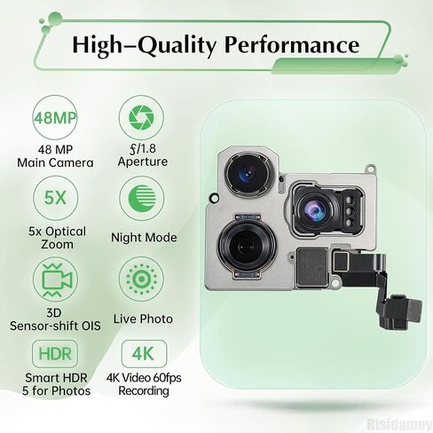 for iPhone 16 Pro Max Rear Camera Replacement 48MP HDR Photo OEM in Saudi Arabia