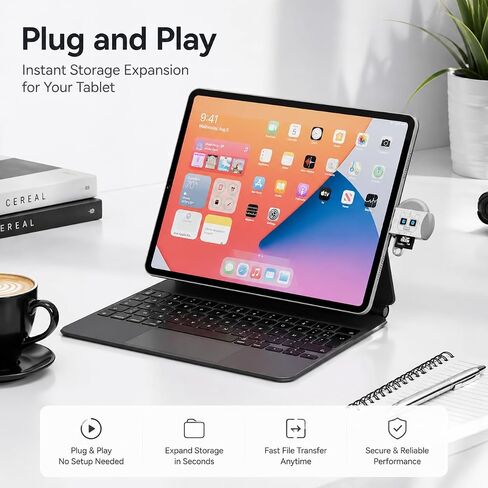 6-in-1 USB-C Card Reader Dual Slot Camera Memory Card Reader in Saudi Arabia