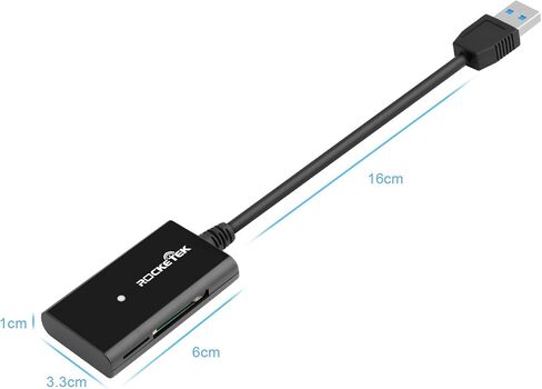 USB 3.0 Dual SD & Micro SD Card Reader, 4-Slot Memory Card Adapter in Saudi Arabia