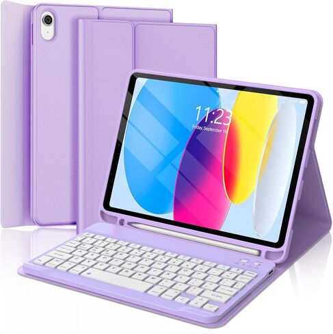 FOGARI for iPad A16 11th/10th Gen Case with Keyboard(2025/2022),Green in Kuwait