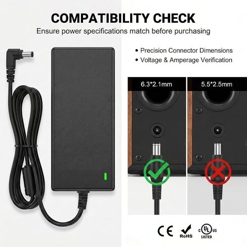 24V Power Supply Charger for Samsung SoundBar HW-H370 HW-F350 HW-F335 HW-F355 HW-HM45 HW-HM45C HW-H450 HW-M550 HW-H750 HW-K550 HW-K551 HW-J7500 HW-K450 HW-H570 HW-K650 HW-F550 HW-F551 in Kuwait