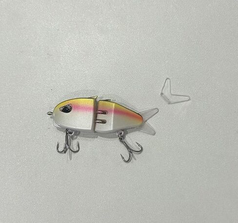 6 pcs Multi Jointed Glider Shad Swim Hard Bait Pike Musky Bass Slider Fish Tackle Soft Tails Glide Slow Sinking Fishing Lures in Saudi Arabia