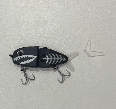 6 pcs Multi Jointed Glider Shad Swim Hard Bait Pike Musky Bass Slider Fish Tackle Soft Tails Glide Slow Sinking Fishing Lures in Saudi Arabia