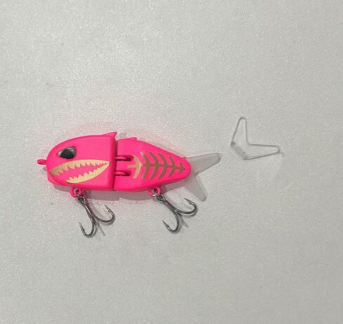 6 pcs Multi Jointed Glider Shad Swim Hard Bait Pike Musky Bass Slider Fish Tackle Soft Tails Glide Slow Sinking Fishing Lures in Saudi Arabia