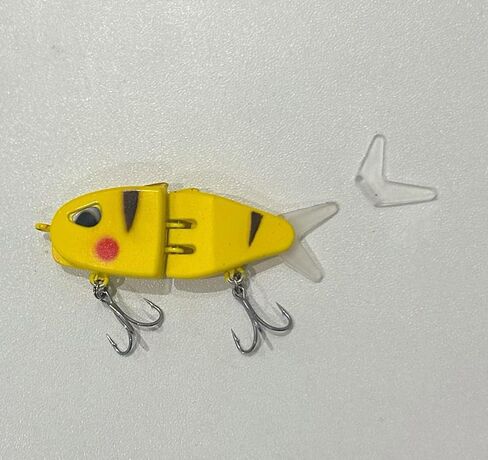 6 pcs Multi Jointed Glider Shad Swim Hard Bait Pike Musky Bass Slider Fish Tackle Soft Tails Glide Slow Sinking Fishing Lures in Saudi Arabia