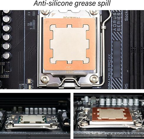 Metal Thermal Pad AM5 Thermal Pastes Guard AM5 CPU Contacts Frame for 7950X 7900X 7700X 7600X Maintain Cool Operate Heat Dissipation in Kuwait