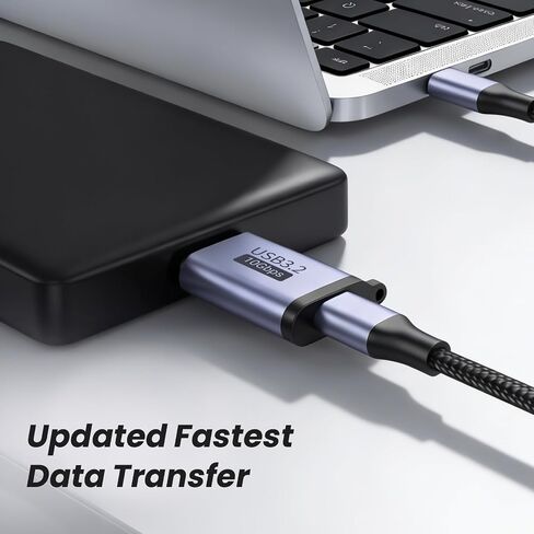 USB C to Micro B Adapter(2 Pack), USB 3.2 10Gbps Type-C to Micro USB B Male in Kuwait