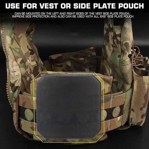 Tactical Vest Side Pads 6x6 Inch EVA Foam Insert, 2PCS in Kuwait