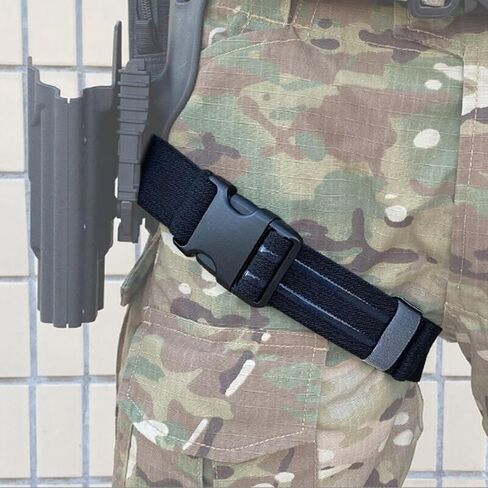 Adjustable Tactical Leg Strap for Holster, Nylon Elastic Thigh Belt for Women/Men, Drop Leg Hanger with Quick-Release Buckle for Games, Outdoors and Cosplay Costume Accessory, Black in Kuwait