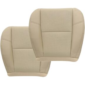 GXARTS Driver and Passenger Side Bottom Replacement Seat Cover Tan Compatible with Chevy Tahoe Suburban GMC Yukon Cadillac Escalade 2009 2010 2011 2012 2013 2014