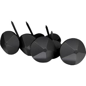 Sidco Supply 50 Pack - 1.25 Inch Iron Clavos - Decorative Nails - Black - Upholstery Tacks - Clavos - Pyramid - Antique Rustic Accent for Wood, Decorative Door Studs, Farm Barn Door, Furniture Nails