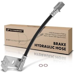 A-Premium Rear Passenger Brake Hydraulic Hose Compatible with Select Ford Models - For F-250 Super Duty/F-350 Super Duty, 2017-2021, with Single Rear Wheel, with HD Towing Package