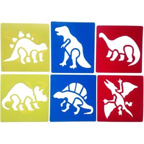 مجموعة من 6 قطع من استنسلات الرسم الملونة للأطفال، استنسلات رسم الحيوانات للأطفال، مجموعة استنسل رسم الديناصورات للأطفال مناسبة للحرف اليدوية في الورق، وسجلات القصاصات، وحفلات الزفاف، والمشروعات الفنية المدرسية in Kuwait