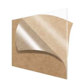 Fielect Clear Acrylic Sheet 11.69" x 8.27" Cast Plexiglass Sheet 0.20" Thick (5mm) Transparent Board Panel with Protective Paper for Home Decor, Craft, Picture Frame, Signs, DIY Display Projects