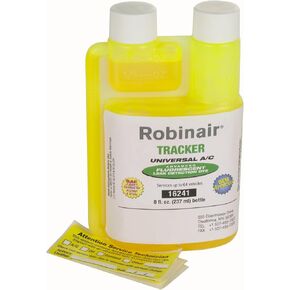Robinair (16241) Tracker Universal A/C Fluorescent Dye - 8 oz. Bottle, 64 Applications