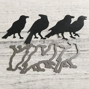 Halloween Crows Metal Die Cuts, Cutting Dies for Card Making Clearance, Embossing Dies for Scrapbooking, DIY Album Paper Cards Decoration