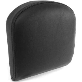 Smooth Top Stitched Rear Passenger Medium Low Backrest Pad for Harley Davidson Softail Fat Boy Dyna Street Bob Sportster Iron Sissy Bar Pads Upright Back Rest Sissybar Medallion Uprights REF 52626-04