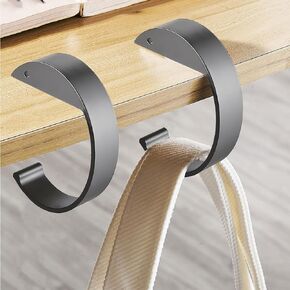 FMOYSIEN 2PCS Purse Hook for Table,Bag Hold for Desk,Handbag Hanger for Table,High-Strength Alloy Heavy Duty Hook for Hanging Various Heavy Duty Items