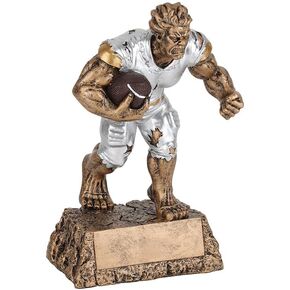 كأس الوحش لكرة القدم | جائزة Football Beast - بطول 6.75 بوصة أو 9 بوصة - لوحة منقوشة عند الطلب