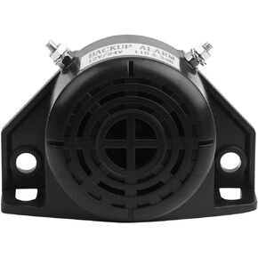 Wakauto 12V/24V 110±3db Waterproof Backup Alarm Warning Alarm Parking Loudspeaker for Truck Engineering Forklift (Round)
