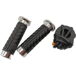 Singlac Throttle Handle Grips and Kill Switch On Off Black Replacement for 2 Stroke Engine Motorized Bicycle Bike