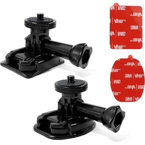 Flexible Adhesive Mount for Insta 360 ACE Pro ONE X4 X3 X2 X RS R GO 3 2, Helmet Sticky Mounts Buckle Mount Screw Accessory Kit Compatible with GoPro Hero 12 Max Session and DJI Osmo Action Cameras