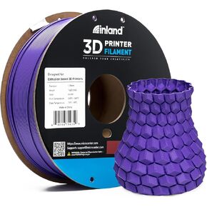 خيوط طابعة INLAND Micro Center Sparkly ASA ثلاثية الأبعاد 1.75 مم، مقاومة للحرارة والطقس - أجزاء وظيفية خارجية - دقة الأبعاد +/- 0.03 مم - بكرة 1 كجم (2.2 رطل) - أزرق لامع in Kuwait