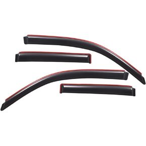 Lightronic WV194924 in-Channel Side Window Deflectors Visors Vent Rain Guards, Dark Smoke, 4-Pieces Set, Fits 2003-2009 Toyota 4Runner