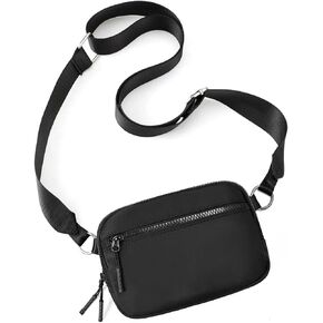 IAUGO Small Crossbody Purses for Women, Shoulder Purses Bag for Men with Adjustable Strap,Mini Nylon Purse-Perfect for Travel and Workouts