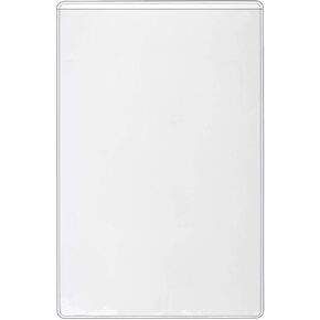 StoreSMART - Peel & Stick Pocket - 6" x 9 1/2" Open Short Side - 5-Pack - Clear Vinyl Plastic - STB109S-5