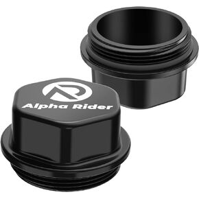 Replacement for Aluminum Vortex Trailer Hub Replacement Caps w/O-Ring 5 Lug Axle Dust Grease Cap K71-G01-73 (81143) 21-261 Trailer Hub (2Pack)