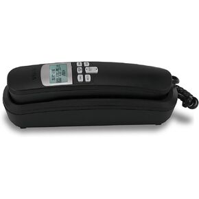 VTech CD1113 Corded Phone for Home Office - Easy-to-Use Telephone with Caller ID/Call Waiting, 13 Speed Dial Keys, No AC Power Required, Flash, Volume Control, Hearing Aid Compatible,Wall-mount, Black