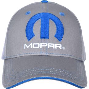 JH DESIGN GROUP Men's Mopar Logo Cap Adjustable Gray & Blue Hat