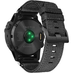 Compatible With Garmin, Nylon Watch Band Sports Strap For fēnix/Forerunner/Vivoactive/Approach/MARQ/quatix/D2 Series Tough Replacement Band For Men