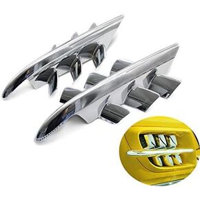 PACASK Motorcycle Chrome Shark Gills Fairing Accents For Goldwing GL1800 2001-2010