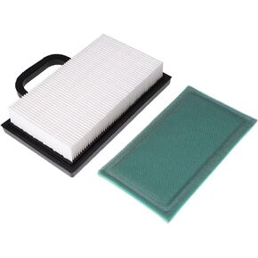 Vkinman Air Filter Replacement for BS Lawnmover 499486S 698754 695567 Intek V-Twin 18-22 HP Tractor Lawn Mower w/Pre Filter 273638 5063B 5063D