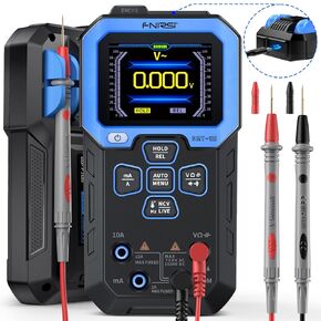 FNIRSI DMT-99 Digital Multimeter 9999 Counts TRMS, Rechargeable Auto-Ranging Volt Meter with Recording and Monitoring Data Mode, Resistance, Capacitance, Diode, Frequency, NCV, Current Voltage Tester