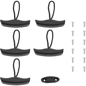 Be In Your Mind 6 PCS Kayak T-Handle Kayak Carry Handle Pull Handle with Pad Eyes and Screws Replacement Installation, Kayak Accessories