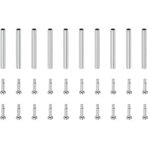 uxcell Stainless Steel Tube Friction Pins Watch Strap Pressure Bars Pin with Rivet Ends Band Clasp Buckle