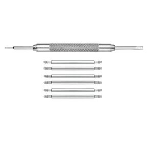 Alpine 6 pcs Stainless Steel Spring Bars with Spring Bar Removing Tool - Sizes 20mm