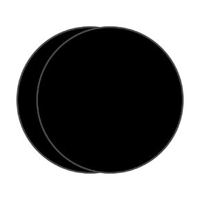 DARENYI 2Pcs Round Acrylic/Plexiglass Sheets, 12 inch Black Acrylic Boards 0.04 Inch Thick Blank Acrylic Discs Circle Plastic Sheets Acrylic Panels for DIY Craft Signs Painting