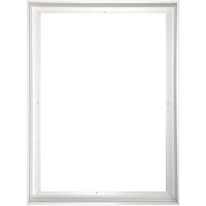 DIY Metal Floating Frame for 16X20 inch Canvas,0.6-0.85“/1.5-2cm Canvas Depth.Picture Art Wall Decor,Art Canvas,a Frame Kit,Cut to Pieces,No Canvas Included Brushed Silver