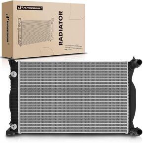 A-Premium Engine Coolant Radiator with Trans. Oil Cooler Compatible with Audi A4 2003-2008 1.8L, 2005-2008 2.0L, A4 Quattro 2003-2005 1.8L, 2005-2008 2.0L, Automatic Trans. Replace# 8E0121251C