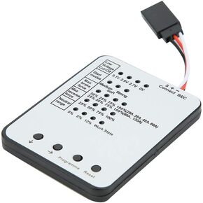 RC Car Program Card,Brushless ESC LED Programming Card 61 x 48 x 6mm RC Car Upgrade Accessories(Black White)