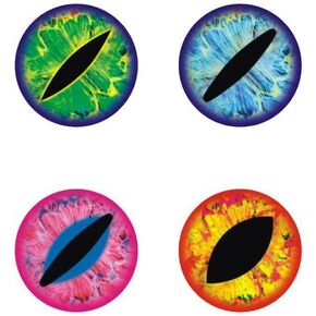 Pack of 60 Fishing Lure Eyes 4D Simulation Fly Fishing Artificial Bait Fish Eyes Mix Color