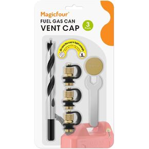 غطاء تنفيس غاز Magicfour، 3 عبوات من أدوات تنفيس غاز الوقود، قابس تنفيس بديل لسدادة وقود الغاز، يمكن إبريق الماء للسماح بتدفق أسرع، لا حاجة لسحب الأسلاك in Kuwait
