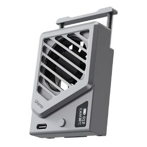 Upgrade Silver Camera Cooling Fan w Spring Installation Flexible Mount for Sony/Canon/FUJIFILM/Nikon ULANZI Quiet DSLR 200mAh Rechargeable Radiator Fan