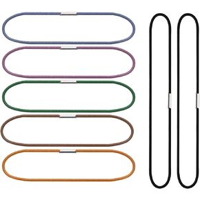 7 Random Color Notebook Elastic Spring Bands Connecting Insert Refill Replacement Strap Bands Accessories for Travel Journal, 7Pcs