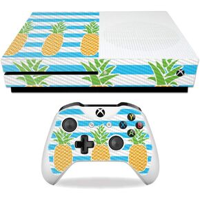 MightySkins Carbon Fiber Skin for Microsoft Xbox One S - Pink Present | Protective, Durable Textured Carbon Fiber Finish | Easy to Apply, Remove, and Change Styles | Made in The USA